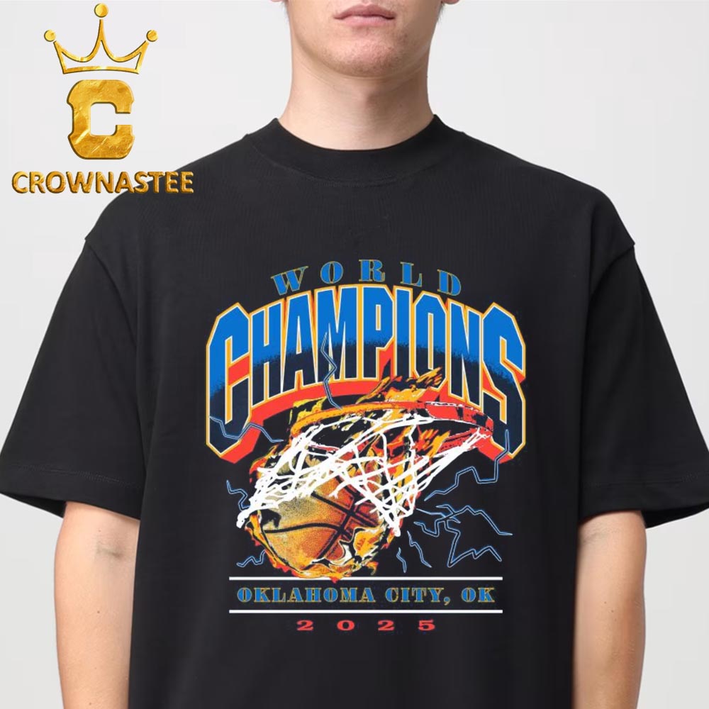 OKC Thunder 2025 World NBA Champions Unsiex T-Shirt Hoodie Sweater OKC Thunder 2025 World NBA Champions Unsiex T-Shirt Hoodie Sweater