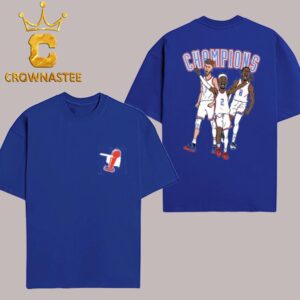 OKC Thunder Big 3 NBA Champions 2025 SGA Shai Gilgeous-Alexander Jalen Williams Chet Holmgren Two Sided T-Shirt