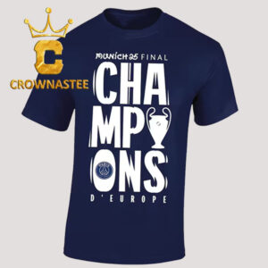 Paris Saint Germain PSG Triomphe 2025 d’Europe Champions Classic T-Shirt