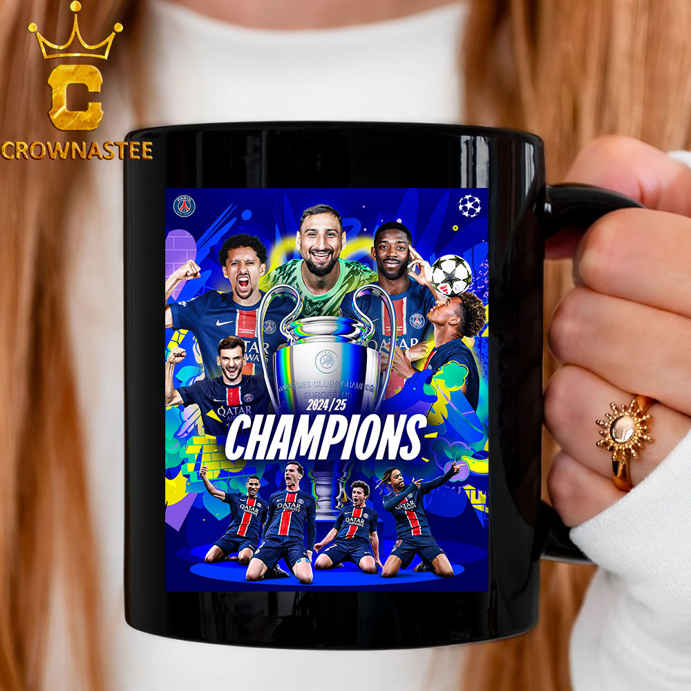 Paris Saint Germain PSG Triomphe 2025 d'Europe Champions League Munich Final Ceramic Mug Cup Paris Saint Germain PSG Triomphe 2025 d'Europe Champions League Munich Final Ceramic Mug Cup