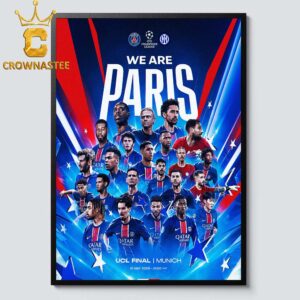 Paris Saint Germain PSG Triomphe 2025 d’Europe Champions League We Are Paris Home Decor Poster Canvas