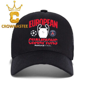 Paris Saint Germain PSG Triomphe 2025 d’Europe Champions Munich Final Classic Hat Cap Snaoback