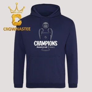 Paris Saint Germain PSG Triomphe 2025 d’Europe Champions Munich Final Sweat Capuche Hoodie T-Shirt