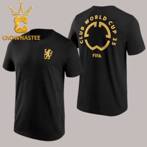 Chelsea 2025 Fifa Club World Cup Duel Logo Two Sided T-Shirt