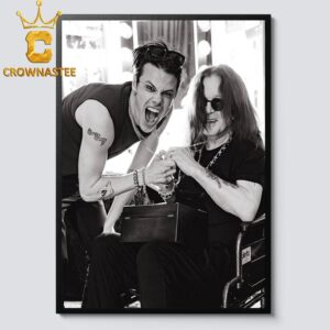 Yungblud Remembers Ozzy Osbourne Black Sabbath Death Pictures Of Them At Final Show Back To The Beginning 2025 Home Decor Poster Canvas