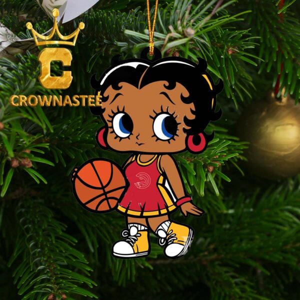 Atlanta Hawks Betty Boop NBA Christmas Tree Decor Ornament