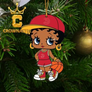Atlanta Hawks Betty Boop NBA Christmas Tree Decoration Ornament