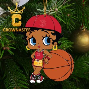 Atlanta Hawks Betty Boop NBA Decor Christmas Tree Ornament