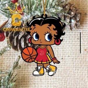 Atlanta Hawks Betty Boop NBA Decoration Christmas Tree Ornament