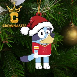 Atlanta Hawks Bluey Cartoon NBA Christmas Tree Decor Ornament