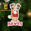 Atlanta Hawks Bluey Chilli NBA Christmas Tree Decor Ornament