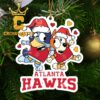 Atlanta Hawks Bluey NBA Christmas Tree Decor Ornament