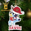 Atlanta Hawks Bluey And Bingo NBA Christmas Tree Decor Ornament
