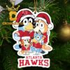 Atlanta Hawks Christmas Bluey NBA Christmas Tree Decor Ornament