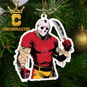 Atlanta Hawks Jason Voorhees Horror NBA Friday The 13th Christmas Tree Decor Ornament