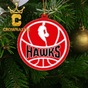 Atlanta Hawks NBA Christmas Tree Decor Ornament
