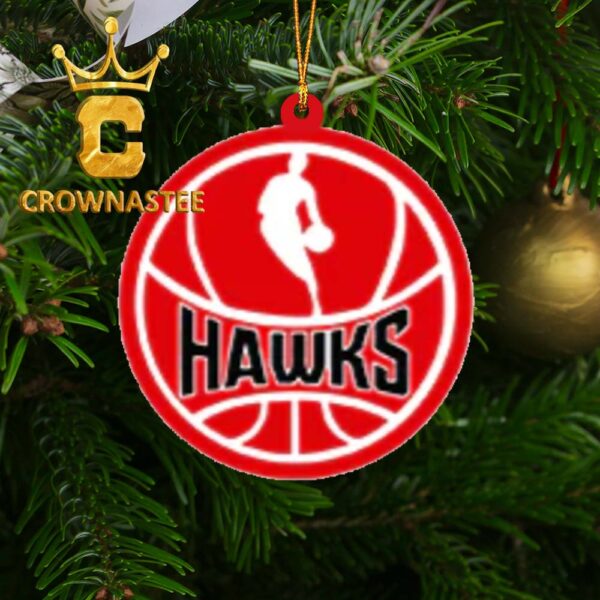 Atlanta Hawks NBA Christmas Tree Decor Ornament