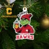 Atlanta Hawks NBA Grinch Christmas Tree Decor Ornament