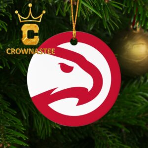 Atlanta Hawks NBA Logo Christmas Tree Decor Ornament