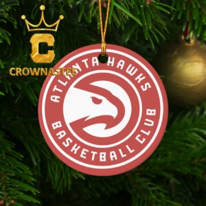 Atlanta Hawks NBA Logo Xmas Christmas Tree Decor Ornament