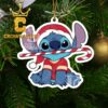Atlanta Hawks Stitch NBA Christmas Tree Decor Xmas Ornament