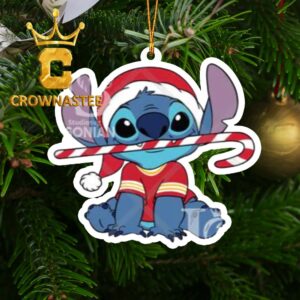 Atlanta Hawks Stitch NBA Christmas Tree Xmas Decor Ornament