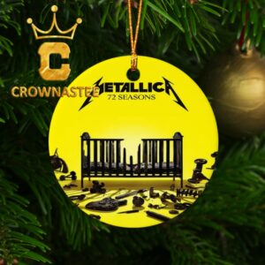 Metallica 72 Seasons Album Cover Christmas Tree Decorations Ornament