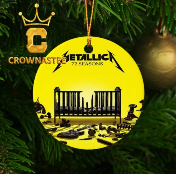 Metallica 72 Seasons Album Cover Christmas Tree Decorations Ornament