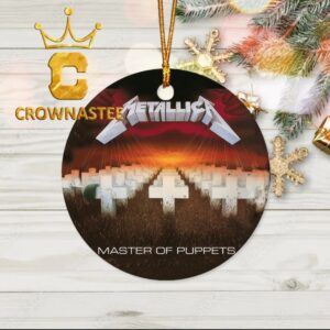 Metallica Master Of Puppets Album Cover Christmas Tree Decorations Ornament