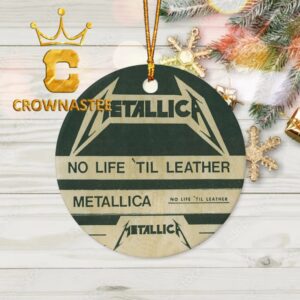 Metallica No Life ‘Til Leather Album Cover Christmas Tree Decorations Ornament
