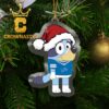 Detroit Lions Bluey And Bingo Christmas NFL Acrylic Christmas Tree Decoration Ornament