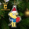 Detroit Lions Bluey Merry Christmas Bluey Santa Claus Acrylic Christmas Tree Decoration Ornament