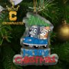 Detroit Lions Bluey NFL Christmas NFL Acrylic Christmas Tree Decoration Ornament