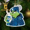 Detroit Lions Boujee Grinch NFL Football Christmas Tree Decor Ornament