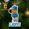 Detroit Lions Chill Guy NFL Football Christmas Tree Decor Ornament