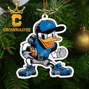 Detroit Lions Donal Duck NFL Christmas Tree Decor Ornament