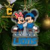 Detroit Lions Grinch NFL Merry Kiss My Ass Arcylic Christmas Tree Decor Ornament