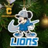 Detroit Lions Stitch NFL Cute Christmas Tree Decor Ornament