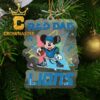 Detroit Lions Mickey Mouse Xmas NFL Acrylic Christmas Tree Decor Ornament