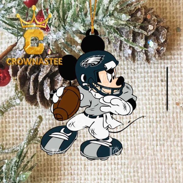 Philadelphia Eagles Disney Mickey Mouse Xmas Christmas Tree Decoration Ornament