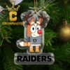 Las Vegas Raiders Bluey Chilli Christmas NFL Acrylic Christmas Tree Decoration Ornament