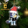 Las Vegas Raiders Bluey Christmas NFL Acrylic Christmas Tree Decor Ornament
