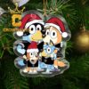 Las Vegas Raiders Bluey Christmas NFL Acrylic Christmas Tree Decoration Ornament