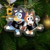 Las Vegas Raiders Bluey Family NFL Acrylic Christmas Tree Decoration Ornament