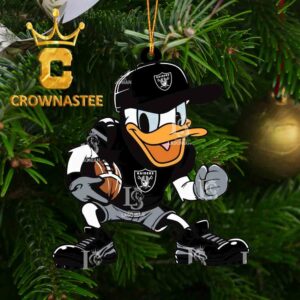 Las Vegas Raiders Donal Duck NFL Acrylic Christmas Tree Decoration Ornament