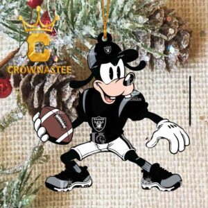 Las Vegas Raiders Goofy NFL Acrylic Christmas Tree Decoration Ornament