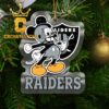 Las Vegas Raiders Mickey Mouse Football NFL Acrylic Christmas Tree Decoration Ornament