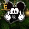 Las Vegas Raiders Mickey Mouse Football NFL Acrylic Christmas Tree Decoration Ornament