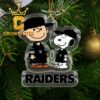 Las Vegas Raiders Love Bluey Christmas NFL Acrylic Christmas Tree Decoration Ornament