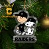 Las Vegas Raiders Peanuts Snoopy Football NFL Acrylic Christmas Tree Decoration Ornament